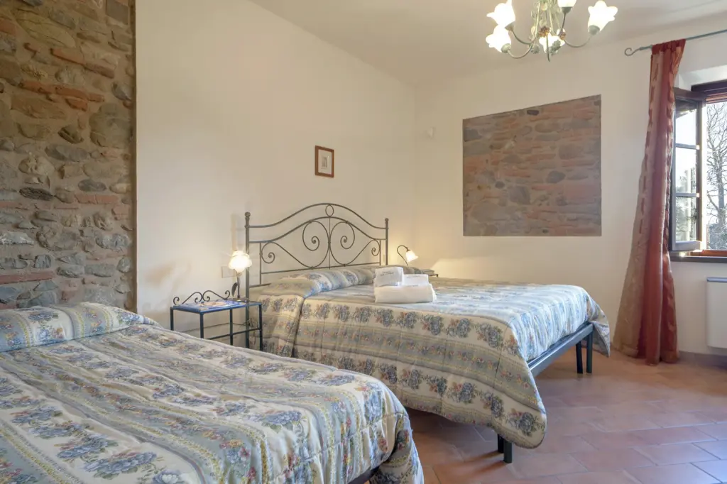 Camera dell'Appartamento 10 dell'Agriturismo Isola Verde con letti singoli