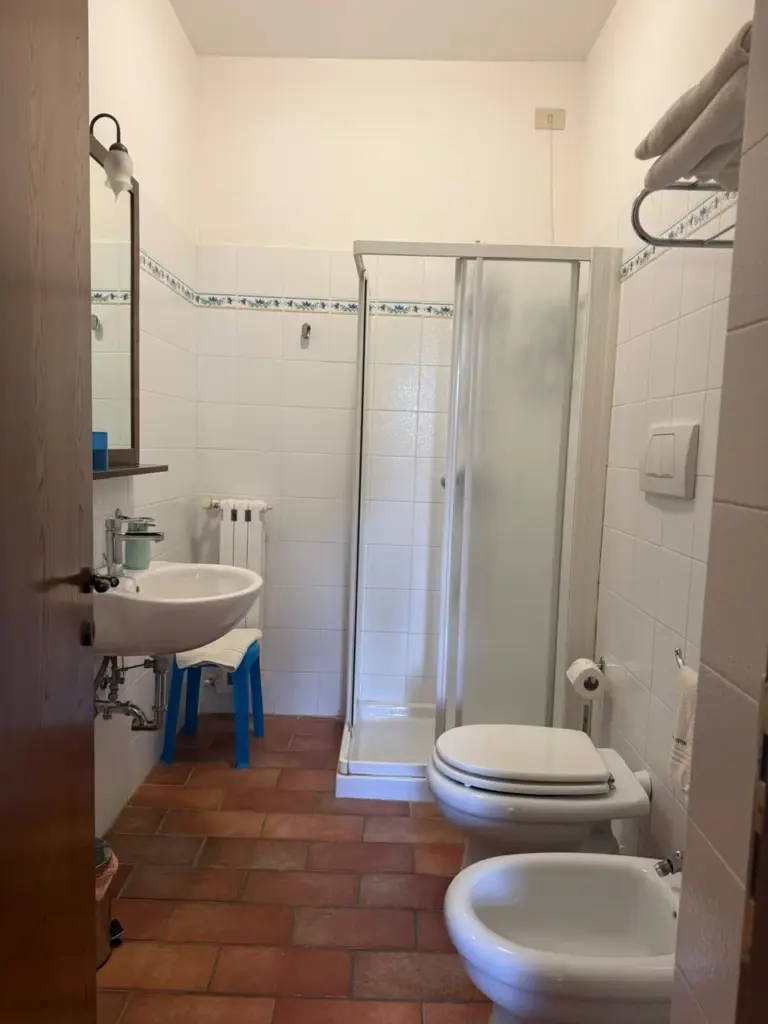 Bagno privato della Camera 06 dell'Agriturismo Isola Verde