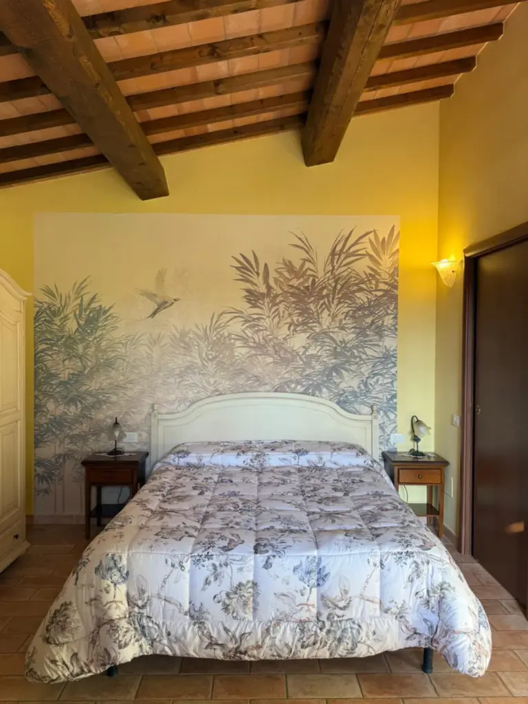 Letto matrimoniale dell'Appartamento 16